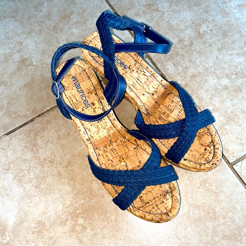 Maurice’s Cork Wedge Sandals